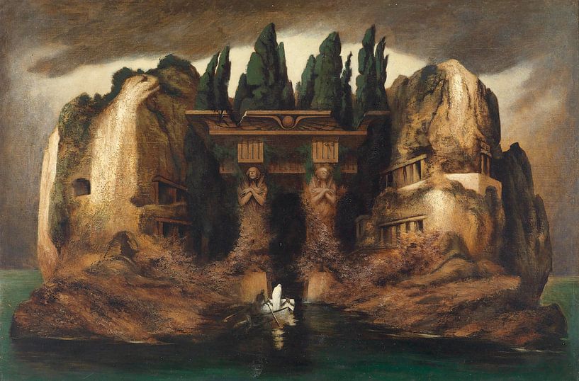Karl Wilhelm Diefenbach, Island of the Dead, ca 1905 by Atelier Liesjes