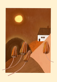 Autumn House on the Hill