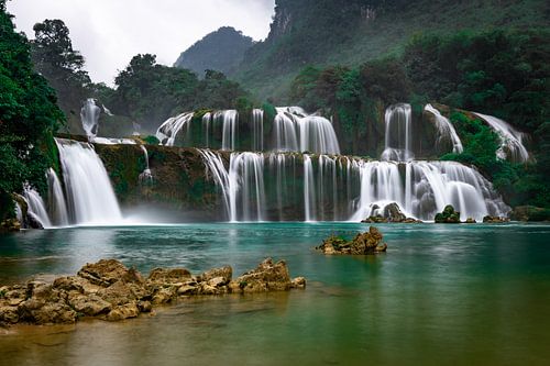 De Bann Gioc Waterval op de grens van Vietnam en China.