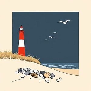Der Leuchtturm in Sichtweite.