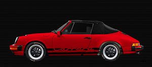 Porsche 911 Carrera 3.2 Cabrio in rot