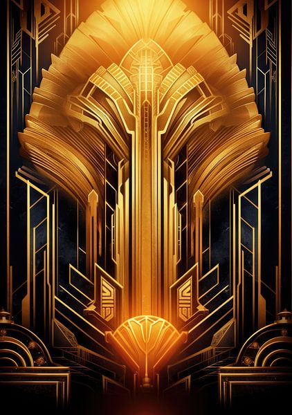 Art Deco Art Print Poster Print Wall Art by Niklas Maximilian