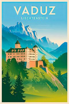 Vaduz, Liechtenstein. van Poster Art Shop