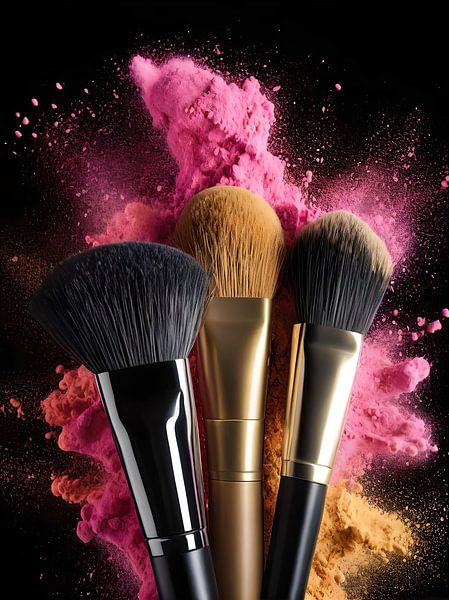 Art of Colour: Make-up Brushes in Action by Retrotimes