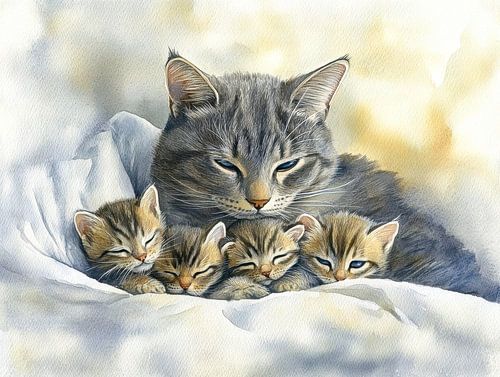 Meggie mit ihren Babys