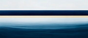 Abstract seascape in blue tones by Poster Art Shop