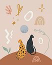 Illustratie bohemian katachtigen van Studio Allee thumbnail