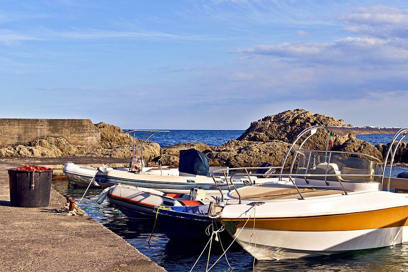 Giardini Naxos harbour basin in Sicily by Silva Wischeropp