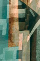 Surface division in green tones