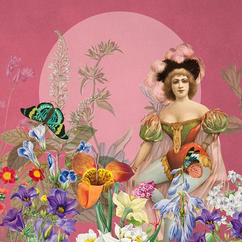 a Vintage Collage of Summers by Marja van den Hurk