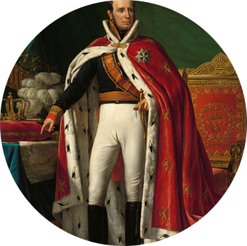 Portret van Willem I, koning der Nederlanden, Joseph Paelinck
