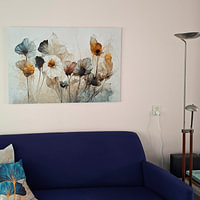 Klantfoto: Droge bloemen boeket van Treechild, op aluminium