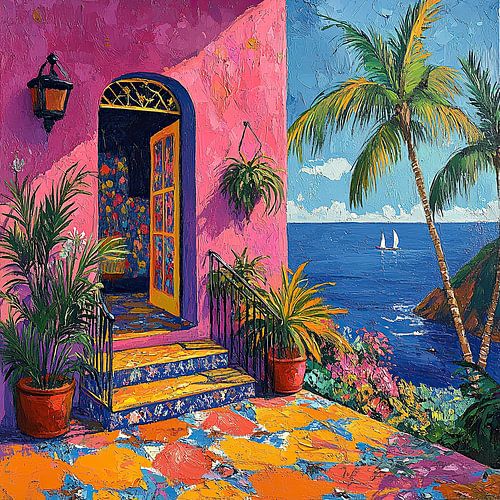 Matisse geïnspireerde zee Fauvisme zeezicht Middellandse Zee