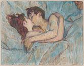 Au lit : Le baiser, Henri de Toulouse-Lautrec par Bridgeman Masters Aperçu