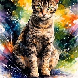 Eigensinnige Zibetkatze von Linda de Klein