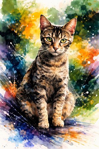 Eigenwijze cyperse kat