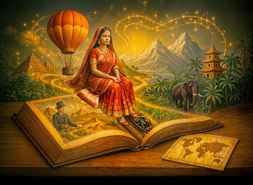 Wereldreis uit een klassiek reisboek