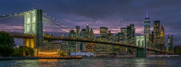 New York - Skyline Manhattan Brooklyn Bridge - Blue hour