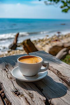 eine Tasse Kaffee oder Cappuccino von Egon Zitter