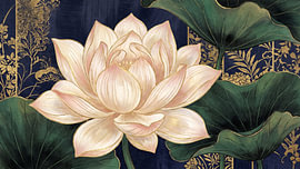 Fleur de lotus du Japon « Golden Elegance » sur Siti Zuliana