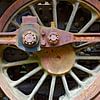 Rad einer Dampflokomotive von Leopold Brix