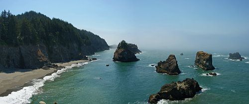 Rotseilanden en zeemist in Oregon