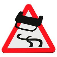 Very slippery when wet
