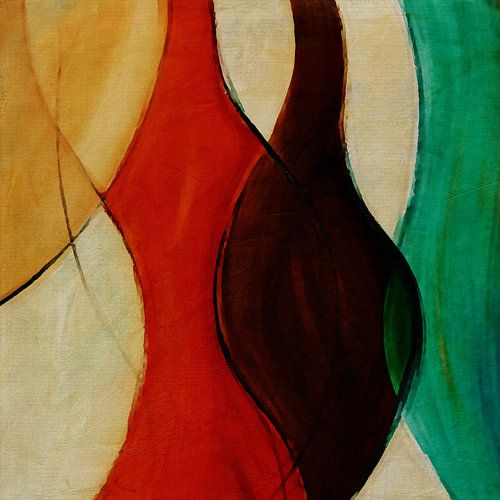 Abstracte Kunst nr 4 resulteert in een unieke look