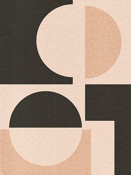 Moderne abstracte geometrische collage nr. 1 van Dina Dankers