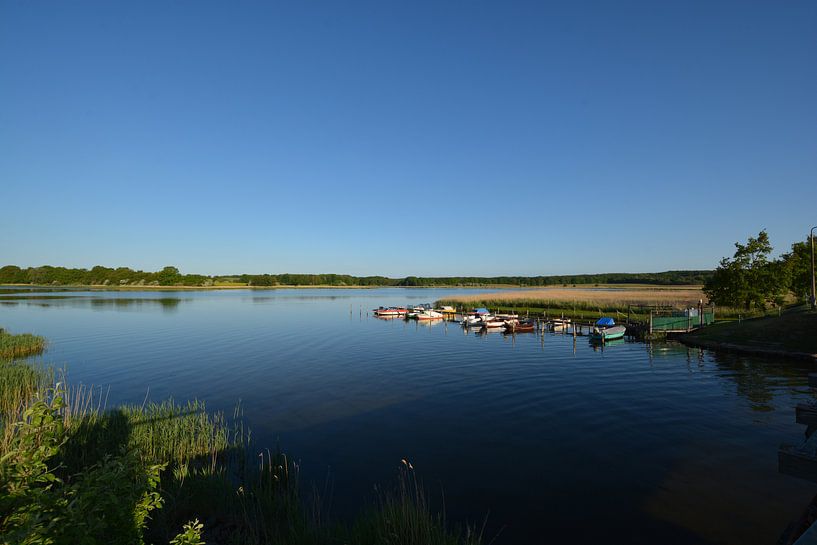 Wreecher See - Rügischer Bodden, samenvloeiing Wreecher See - Putbus op het eiland Rügen van GH Foto & Artdesign