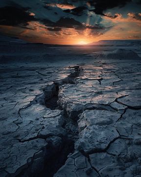 Zonsopgang in Death Valley van fernlichtsicht