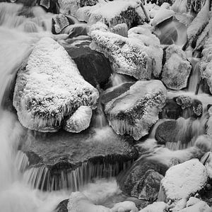 Triberg waterval in de winter