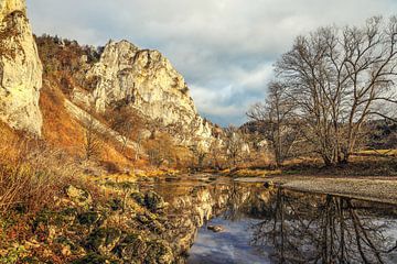 Donaukloofdal bij Fridingen an der Donau - Natuurpark Opper-Donau van BlattArt - Christine Horn