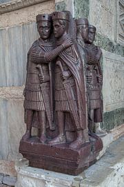 De vier Tetrarchen op basiliek van San Marco in Venetie, Italie