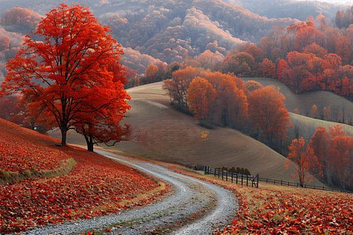 Impressionistisch Landschap met Bomen