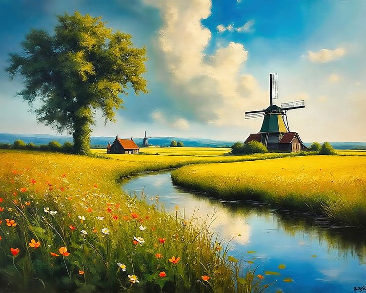 Nederlands landschap expressionistme van The Photo Artist
