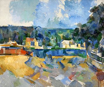 Paul Cézanne, aan de oevers van een rivier - 1905