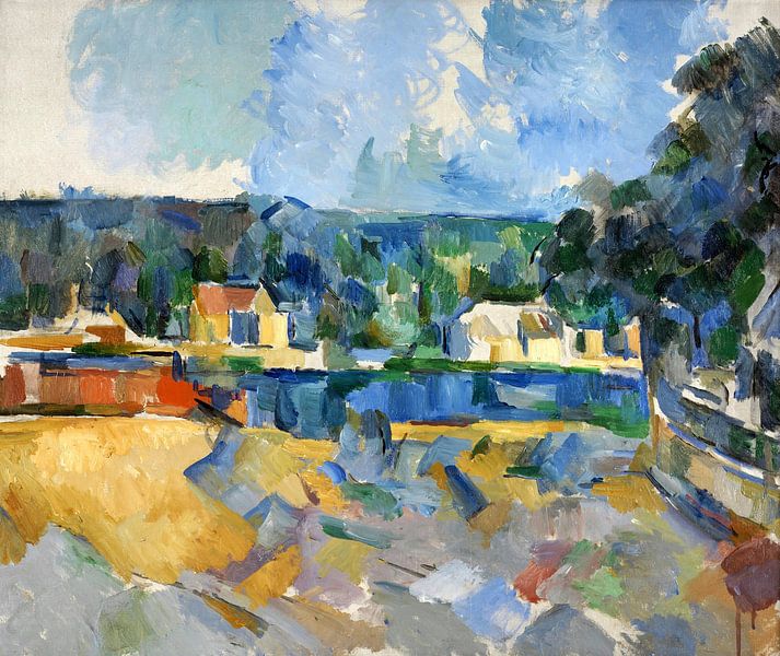 Paul Cézanne, am Ufer eines Flusses - 1905 von Atelier Liesjes