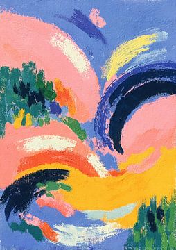 Bunte Wellen Abstrakt von Niklas Maximilian