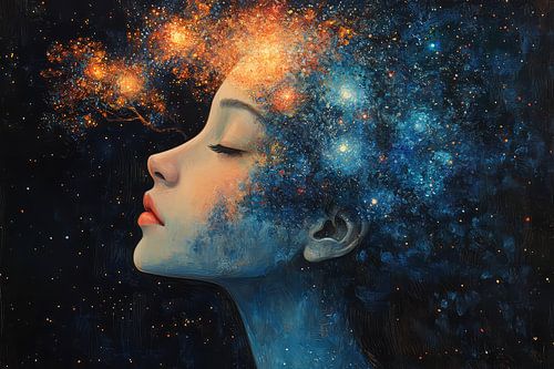 schilderachtig spiritueel portret