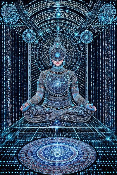 image spirituelle abstraite Déesse par Egon Zitter