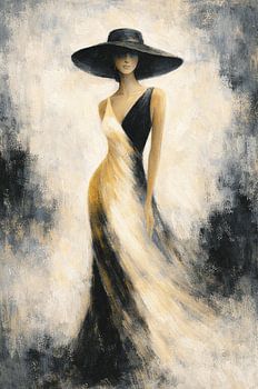 Silhouette féminine mystérieuse