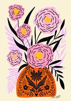 Rosa Maxi-Blumenvase