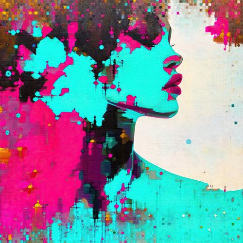 Modernes Porträt Rosa