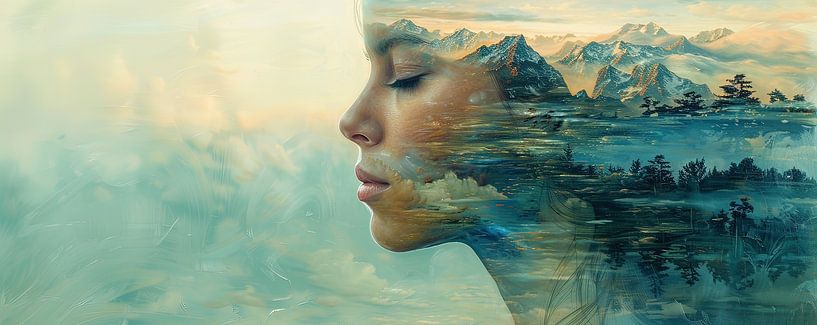 Nature Collage | Woman by Wonderful Art