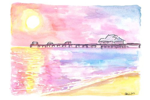 St. Pete Clearwater Pier 60 et la plage