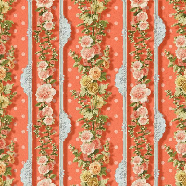 Orange Pink 3D Wallpaper par Marja van den Hurk