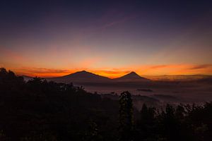 Before sunrise at Setumbu Hill - Yogjakarta, Indonesia
