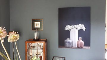 Kundenfoto: Stilleben mit weißem Flieder von Karin Bazuin