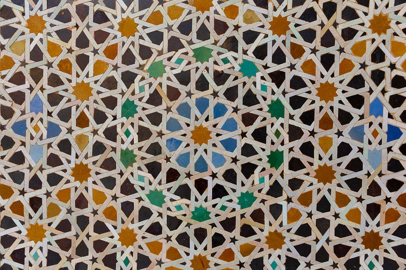 Élément de décoration de mosquée. Fès Maroc, Afrique du Nord par Tjeerd Kruse